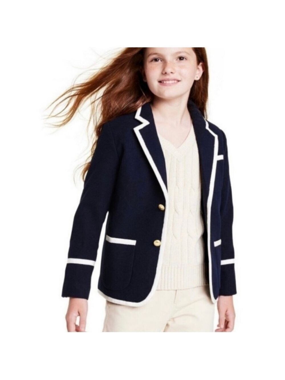 Rowing Blazers Wool Blend Blazer Navy XS 4/5 Unisex Preppy Collegiate